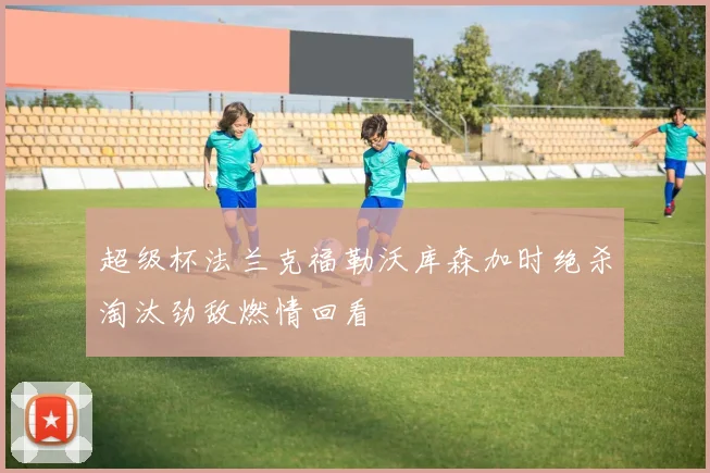 超级杯法兰克福勒沃库森加时绝杀淘汰劲敌燃情回看