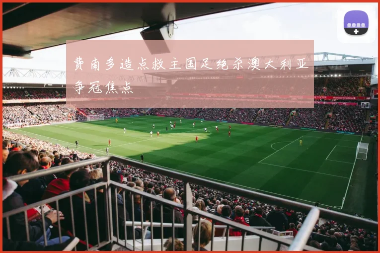 费南多造点救主国足绝杀澳大利亚争冠焦点